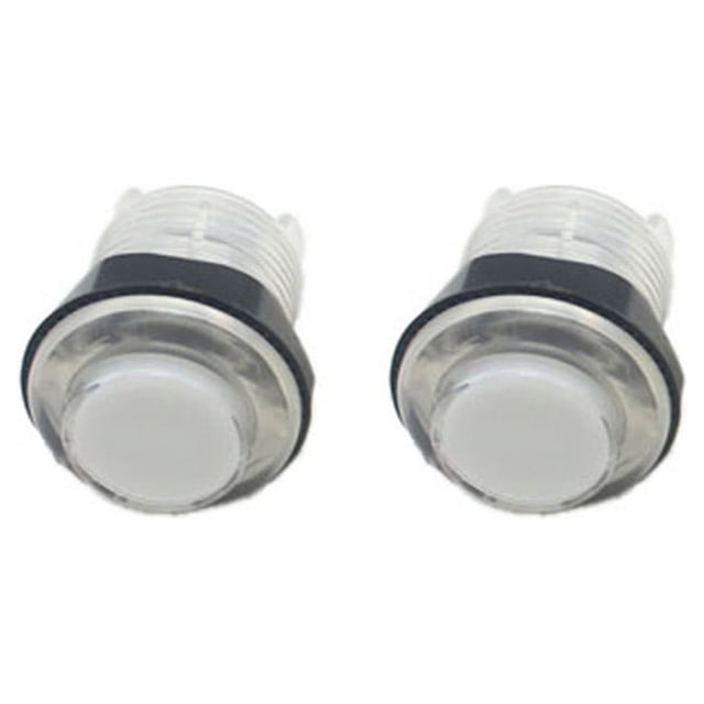 Illuminated Push Button Transparent Fittings Console Switch Snap Light Replace Start Cabinet Small Vending Self-Assembly Transparent White