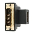 thumbnail image 3 of Adaptador de 90, Suministros de CompuTADORA HD Interfaz Multimedia Femenino A DVI Masculino Masco Codo Superior Conexión simple Espacio de Ahorro para la Tarjeta Gráfica, 3 of 7