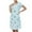 A-green, variant on TIANZEN Women's Nightgown Sleepwear Short Sleeves Shirt Casual Print Sleepdress Sleeping Shirt plus Size Oversized Shirts Sleeping Women