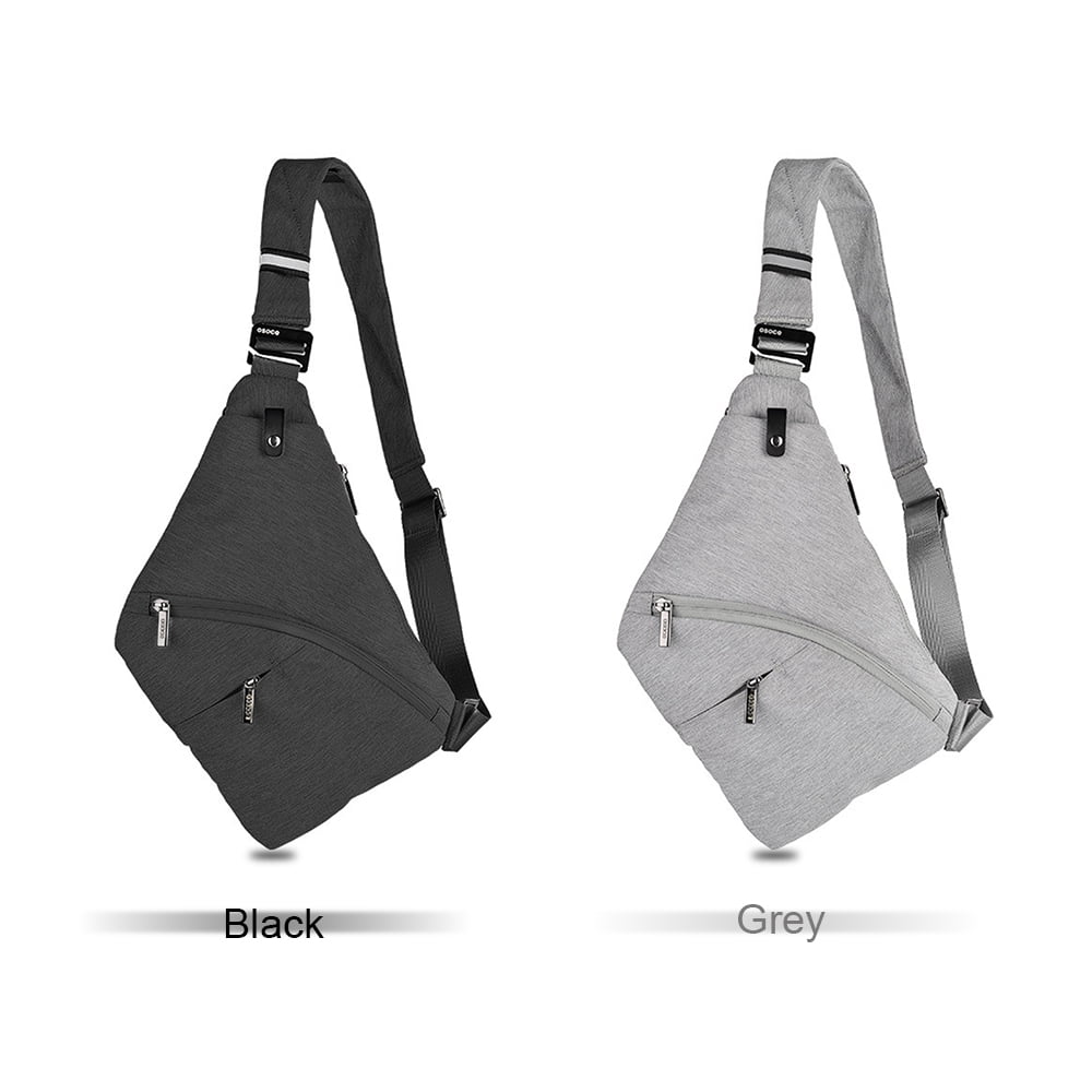 Sling Bag Male Front Cross Body Bag Anti-theft Safety Chest Pocket Pouch  Shoulder Bag for Men