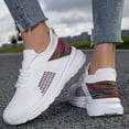 thumbnail image 7 of gzxflxpge Comfort Orthopedic Shoes for Women Fashion Non sllip Arch Support Walking Tennis Shoes Lightweight Breathable Lace-up Sneakers White 8.5（CN-41）, 7 of 7