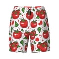 thumbnail image 5 of Rocae Hand Drawn Tomatoes for Men's Swim Trunks Quick Dry With Two Side Pockets and One Lined Patch Pocket, 5 of 9