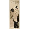 thumbnail image 2 of Helen Hyde 9x18 Gold Ornate Wood Frame and Double Matted Museum Art Print Titled - A Monarch of Japan (1901), 2 of 4