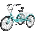 thumbnail image 2 of ABORON Adult Tricycle 24 inch, 7-Speed Three Wheel Bicycles for Adult with Cargo Basket, Adults Bicycle Trikes for Women Men, 2 of 10