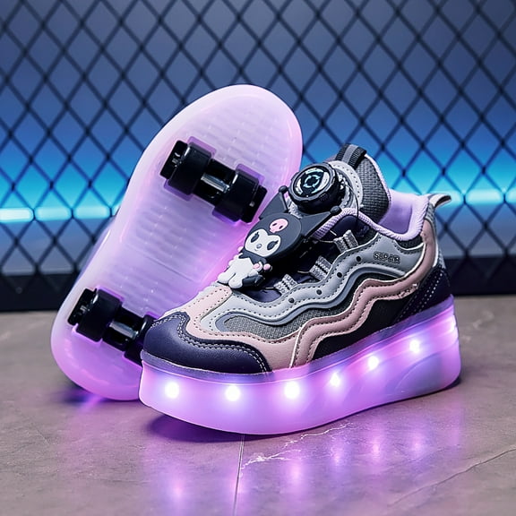 Kids LED Roller Skate Shoes with Wheel Light up Roller Shoes Kids Skates Sneakers Gift for Girls Boys Children