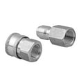 thumbnail image 5 of 2Pcs NPT 3/8 Inch Male and Female Quick Connector Kit Hose Pressure Washer Adapters Stainless Steel Quick Connector, 5 of 7