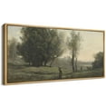 thumbnail image 5 of IDEA4WALL Extra Large Framed Canvas Print Wall Art Misty Pines Forest Foggy Landscape Artwork Nature Vintage Inspired Pastel Antique Fine Art Decorative Relax/Calm for Rooms Decor - 60"x30", 5 of 5