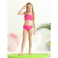 thumbnail image 3 of Uccdo 7-16T Girls Summer Swimsuits, Teenager Big Girls Solid Bikinis Bathing Suit, 2 Pieces, Size 8-13 Years, 3 of 7
