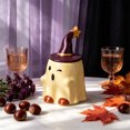 thumbnail image 5 of DefiDgd Ghost Shaped Ceramic Mug with Witch Hat Lid,Cute Novelty Ghost Water Cup,Decorative Drinkware for Novelty Office Desk Party Home Daily Drinking Use(F), 5 of 7