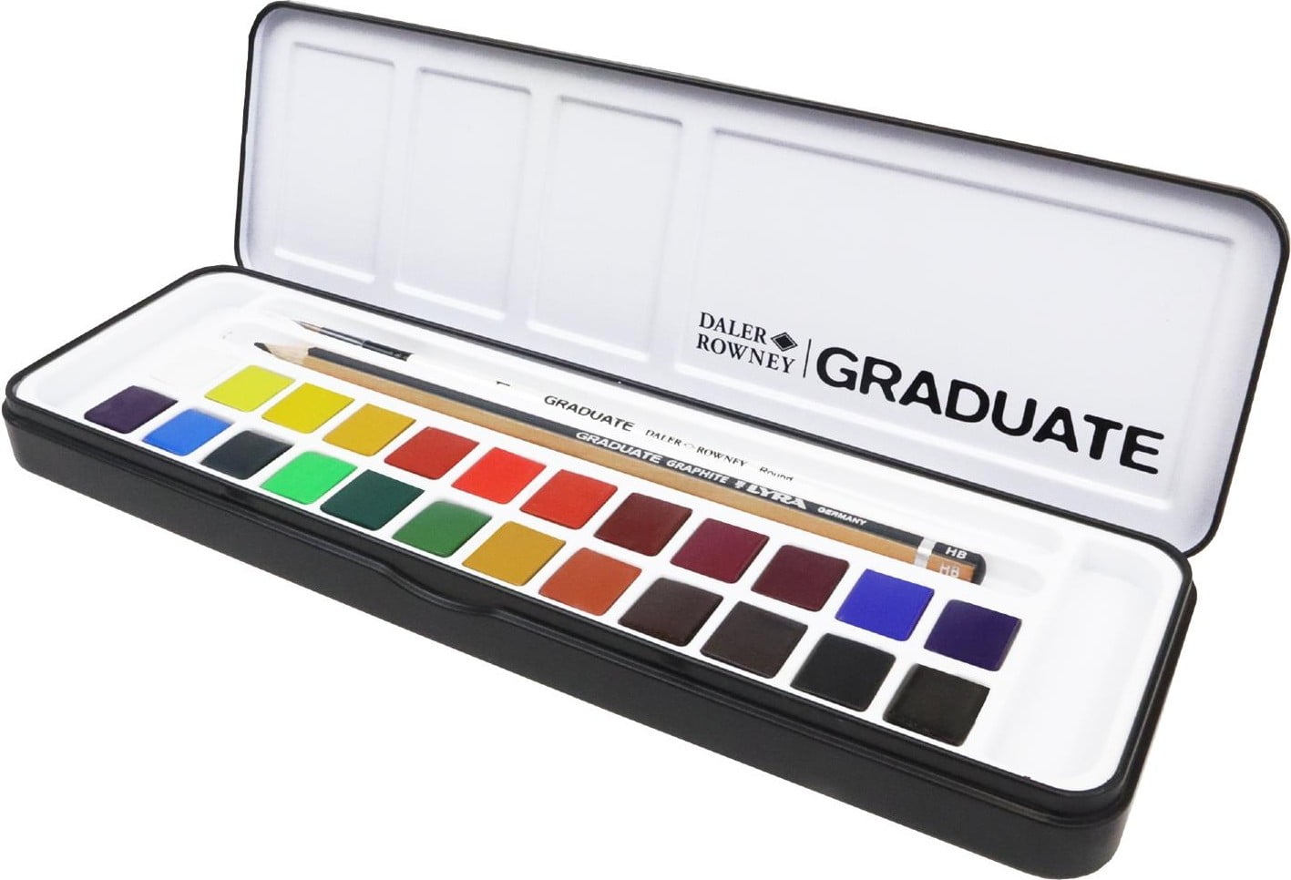 Daler-Rowney Graduate Watercolor Student Set 24/Pkg-Assorted Colors