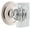 Polished Nickel, variant on Grandeur Circcr_Psg_238_Cs Carre Crystal Solid Brass Passage Door Knob Set - Brass