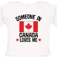 thumbnail image 4 of Inktastic Someone in Canada Loves Me Boys or Girls Long Sleeve Baby Bodysuit, 4 of 5