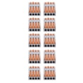 thumbnail image 4 of 10 piezas de conectores de cable compactos, bloque de terminales de tuerca de palanca SPL-4, tipo de empalme de conexión rápida, 4 of 12