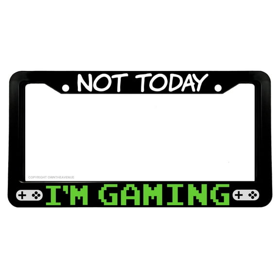 I'm Gaming Funny Joke Gamer Retro Jk Vintage Old School License Plate Frame