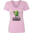 thumbnail image 3 of Inktastic Funny Pickleball Player Quote Women's V-Neck T-Shirt, 3 of 5