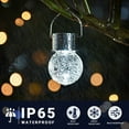 thumbnail image 4 of FKHouse 12-Pack Solar Hanging Globe Lights - Outdoor Waterproof Decorative, Cold White, for Garden & Patio, 4 of 5