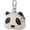 beige, variant on Mini Coin Purse Keychain - Cute Handbag Accessories - Cartoon Animal Zipper Coin Purse - Small Panda Pendant Car Bag Couple