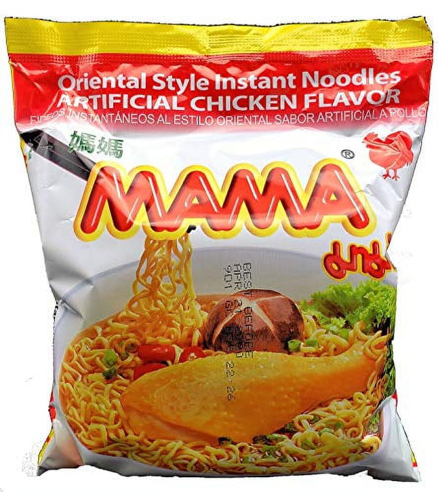 MAMA Ramen Instant Noodles Variety Pack, Chicken, Pa Lo Duck, Tom Yum Shrimp Flavors 30 Pack - Ramen Noodles Bulk - Ramen Soup