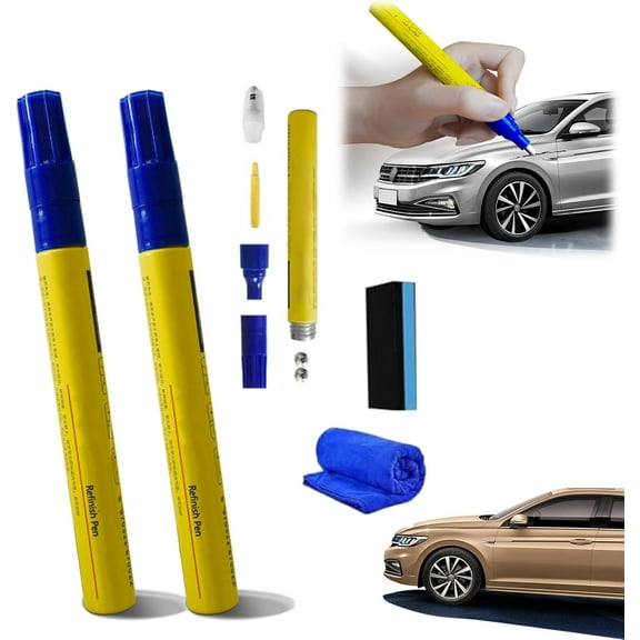 Egoryspecies Car Color Pen, car touch up paint fill paint pen,2 Pc Auto Paint Repair Pen, Quick CarPaint Scratch Repair Magic Car Scratch Removal Pen, For All Car