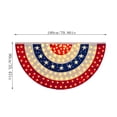 thumbnail image 2 of HCBY Light Up Patriotic Flag Bunting, LED 4th of July Outdoor Decor, Porch Fence Holiday Events Decoration, 2 of 8