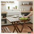 thumbnail image 5 of 3Pcs Folding Wooden Bistro Set Dining Indoor Outdoor Furniture BBQ Picnic Party, 5 of 10