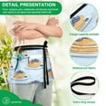 thumbnail image 4 of Yayeee Waist Apron with Pockets for Cooking Waterproof Half Server Aprons, Blueberry Pancake Pattern, 4 of 7