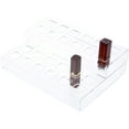 thumbnail image 2 of Plymor Clear Acrylic 2-Level Display Stand for 24 Square Lipstick Tubes, 3" H x 9.5" W x 7.5" D (2 Pack), 2 of 2
