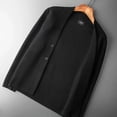 thumbnail image 2 of Ropa para hombre Suéter de punto negro con cuello en V Cárdigan liso para hombre Color sólido Talla grande Overfit Casual Estética antigua Meme Street X, 2 of 4