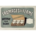 thumbnail image 2 of Vintage Apple Collection 18x14 White Modern Wood Framed Museum Art Print Titled - Fromages De Ferme, 2 of 4