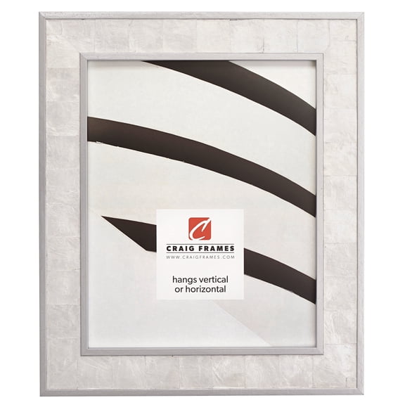 Craig Frames Opulence, 5x7 inch Picture Frame, Silver