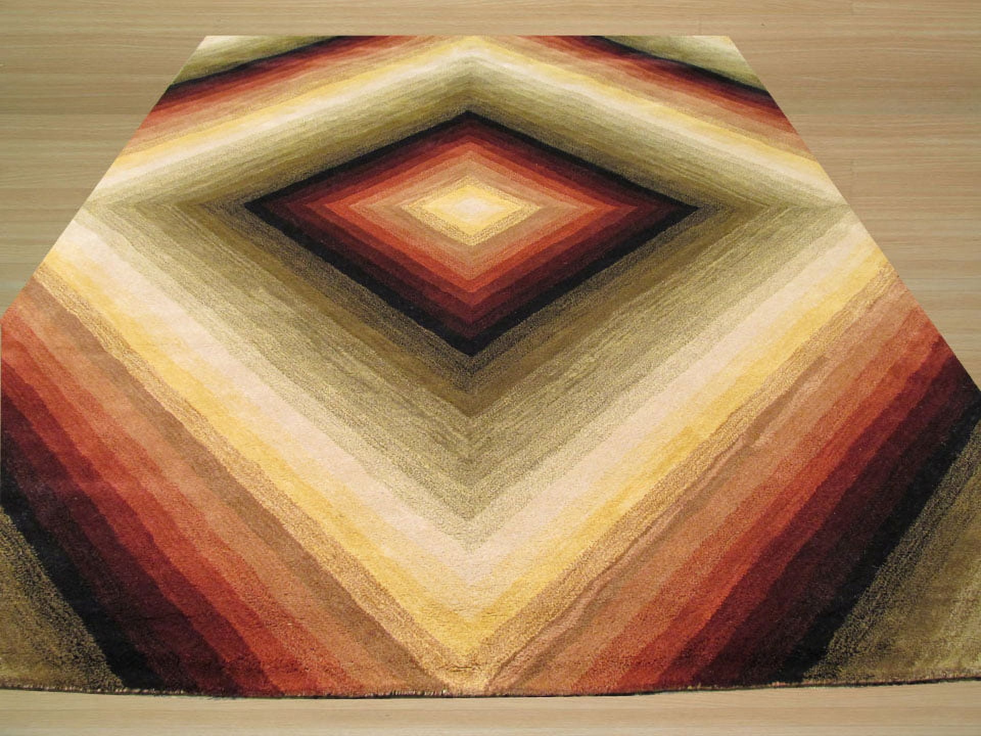 Hand-tufted Wool Contemporary Abstract Desert Star Rug