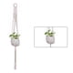 thumbnail image 1 of Yuarrent Cestas colgantes 100 hechas a mano, soporte para plantas, macramé, colgador de plantas, maceta para colgar en la pared interior, soporte para Jardín y Patio No.27 Yuarrent HA001777-27, 1 of 1