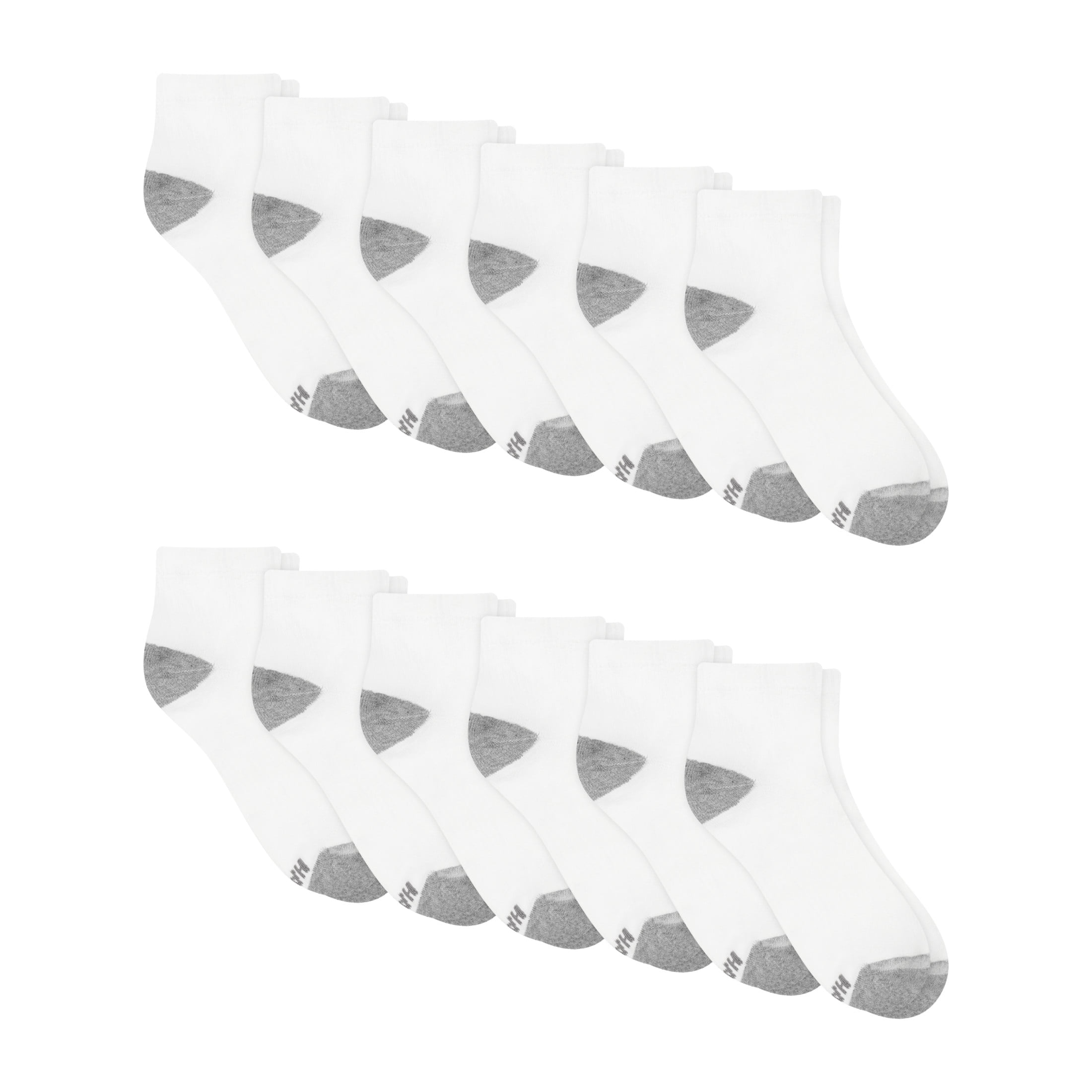 Hanes Mens Ankle Socks Pack, 12-Pack, Active X-Temp, Moisture-Wicking