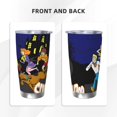 thumbnail image 3 of Lsque Scooby-Doo Pattern 20oz Car Cup with Lid and Straw, Insulated Coffee Cup with Straw Topper, Spill Proof Travel Coffee Mug, Stainless Steel Tumble, 3 of 8