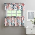 thumbnail image 2 of Vintage Floral Window Treatment Panels - 3 Pack Tier Curtains with Valance for Kitchen & Bathroom, 2 of 4