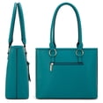 thumbnail image 4 of Montana West 2Pcs Handbags Set for Women Large Tote Bags Purse with Cute Crossbody bags, Turquoise, 4 of 8