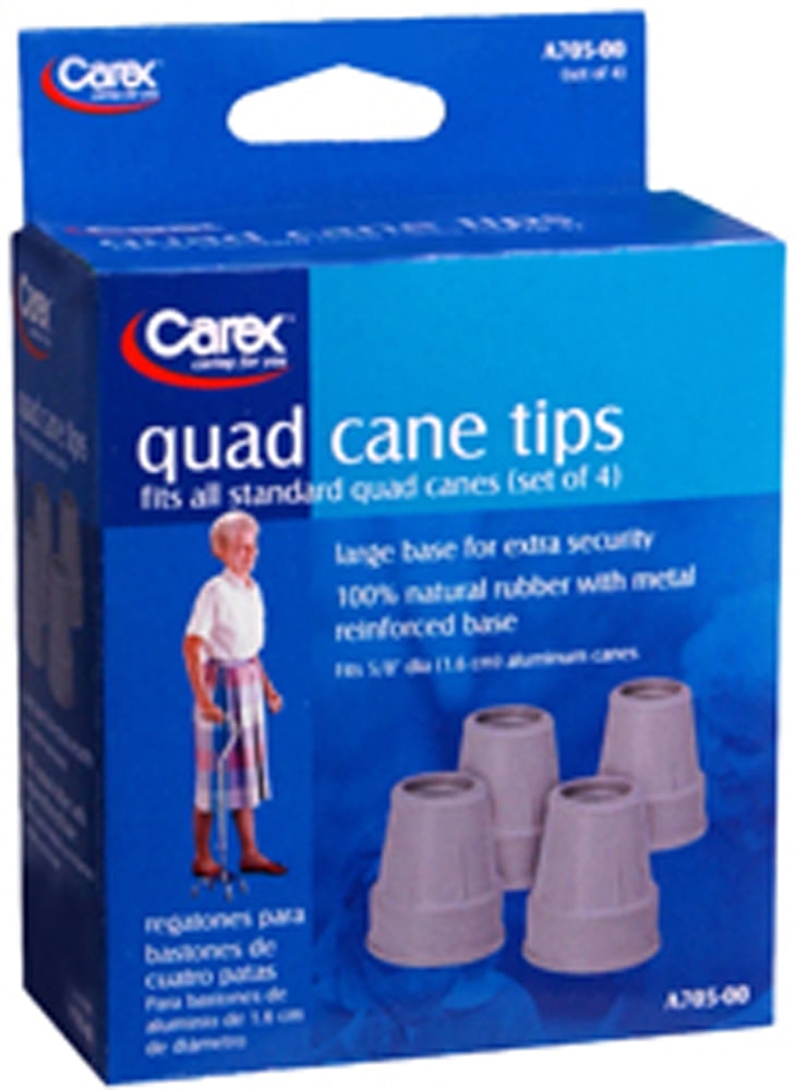 Carex Quad Cane Tips (Set of 4)