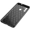 thumbnail image 3 of Funda de TPU con textura de fibra de carbono para Motorola Moto G60, color negro, 3 of 5
