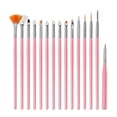thumbnail image 1 of Fairnull 15Pcs/Set Nail Art Pen Skin-friendly Convenient to Use Plastic Manicure Care Pen for Daily Use, 1 of 10