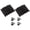 Black-5 inches, variant on Pair of 2 Heavy Duty Steel Spring Hinges auto Closing Door Hinge Directional Opening for Exterior Door Use