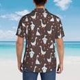 thumbnail image 4 of Rateoe cartoon geese Pattern Men’s Hawaiian Shirt – Short Sleeve Button-Down Tropical Beach Shirt, Lightweight & Breathable Casual Aloha Shirt with Pocket,XX-Large, 4 of 7