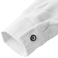 thumbnail image 4 of Camisa de lino para hombre, camisa de lino de algodón de manga larga con cuello alto y tapeta de botones, camisa ligera de verano para hombre, camisa casual, camisa henley, 4 of 5