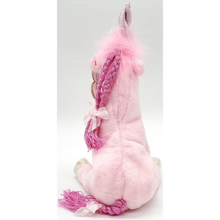 Ty Beanie Babies Fairytale the Unicorn Pink Plush 2004