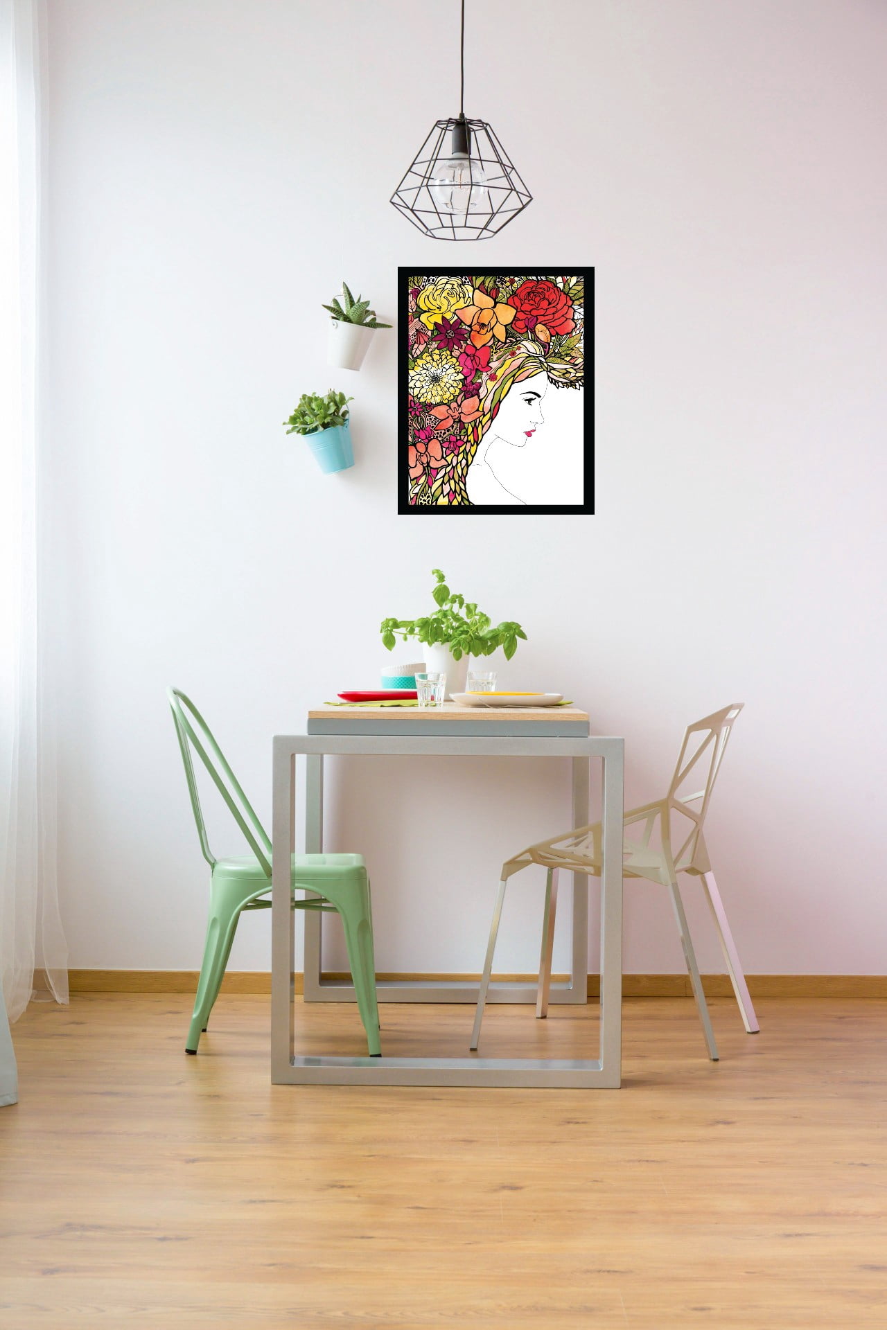 Venice Beach Collection's Beauty From Within Flowerhead 14x18 Framed Print