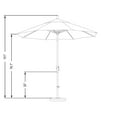 thumbnail image 5 of California Umbrella 9' Pacific Trail Series Patio Umbrella With Bronze Aluminum Pole Aluminum Ribs Push Button Tilt Crank Lift With Olefin Terracotta Fabric, 5 of 5