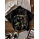 thumbnail image 1 of Young Boy Casual Insect Graphic Round Neck Short Sleeve T-Shirt, Suitable For Summer, Cotton Blend, 1 of 5