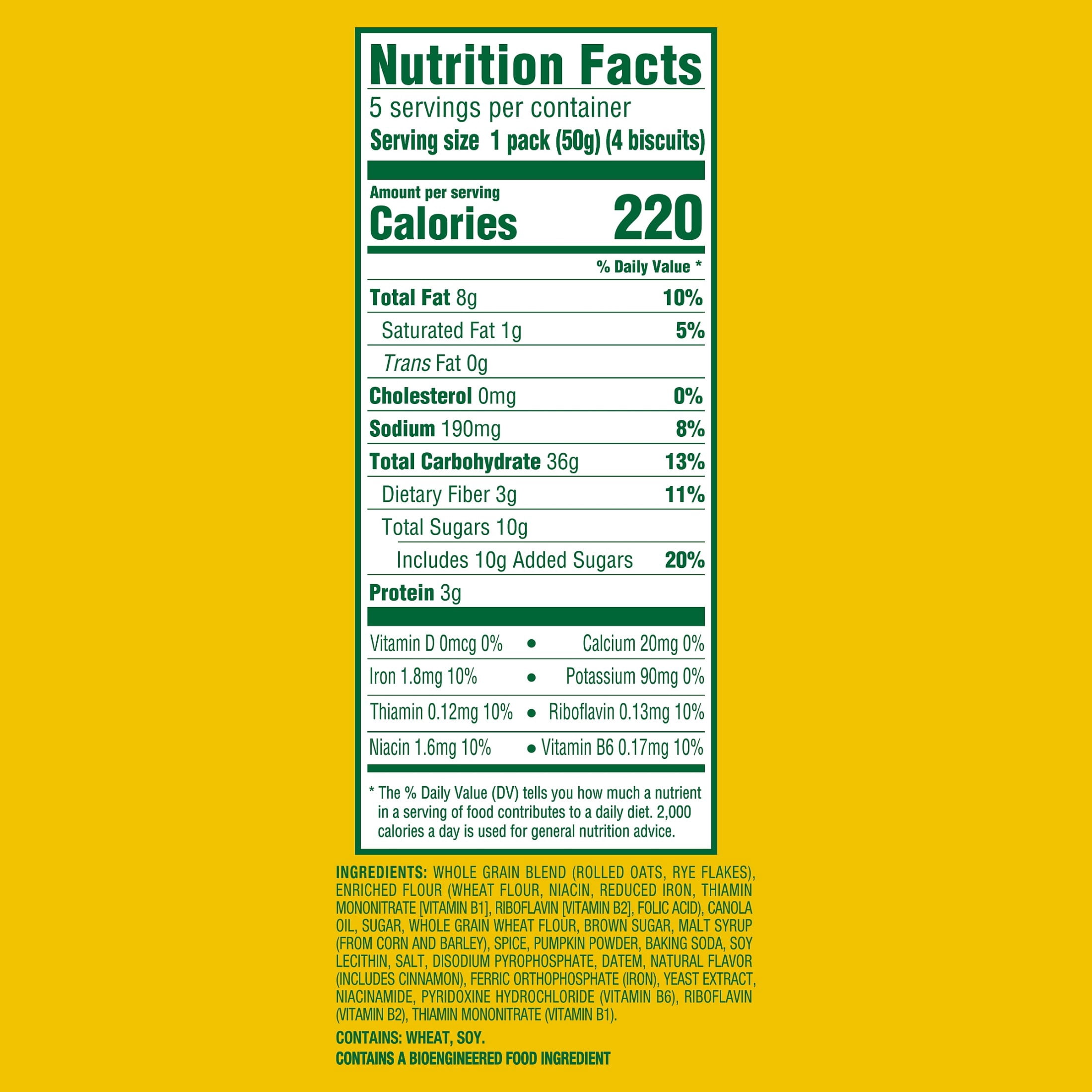 belVita Breakfast Bars Biscuits, Pumpkin Spice, 5 Packs (4 Biscuits Per Pack)
