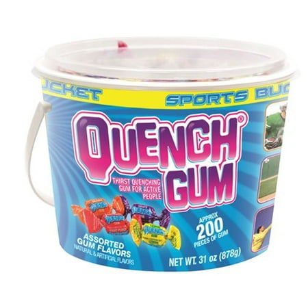 Mueller Quench Assorted Flavors Gum, 200 Pieces Tub