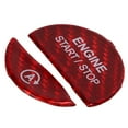 thumbnail image 4 of Cubierta Del Botón De Arranque Y Parada Del Motor, Embellecedor De Botón De Arranque, Fibra De Carbono Resistente Al Color, Fácil Instalación, Elegante, Resistente A Los Rayos ANGGREK Otros, 4 of 8