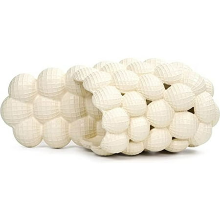 

Funny Spa Slippers Massage Bubble Slides Slippers for Women Men Funny Lychee Non-slip Gym House Slippers Shower Bedroom Slippers Soft Pillow Stress Relief Slide Sandals for Ladies